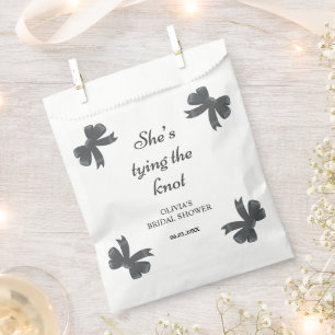 Black Bow Sie bindet das Brautparty des Knotens Geschenktütchen
