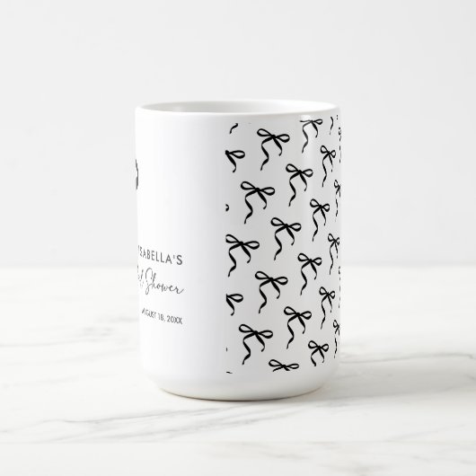 Black Bow Sie bindet das Brautparty des Knotens Kaffeetasse (Mittel)