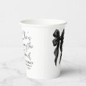 Black Bow Sie bindet das Brautparty des Knotens Pappbecher (Rechts)