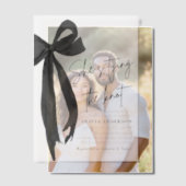 Black Bow Sie bindet das Brautparty des Knotens Pergament Einladungen (Versatz (Ehepaar))