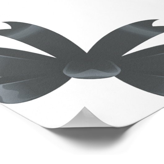Black Bow Sie bindet das Brautparty des Knotens Poster (Ecke)