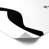 Black Bow Sie bindet das Brautparty des Knotens Poster (Ecke)