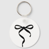 Black Bow Sie bindet das Brautparty des Knotens Schlüsselanhänger (Rückseite)