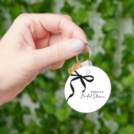 Black Bow Sie bindet das Brautparty des Knotens Schlüsselanhänger