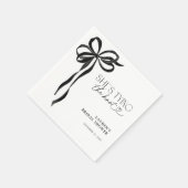 Black Bow Sie bindet das Brautparty des Knotens Serviette (Ecke)