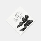 Black Bow Sie bindet das Brautparty des Knotens Serviette (Ecke)