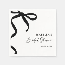 Black Bow Sie bindet das Brautparty des Knotens Serviette