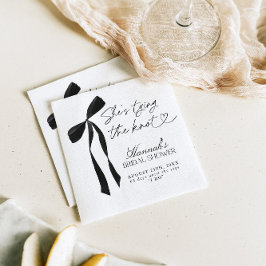 Black Bow Sie bindet das Brautparty des Knotens Serviette