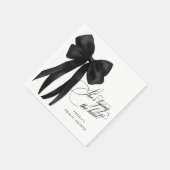 Black Bow Sie bindet das Brautparty des Knotens Serviette (Ecke)