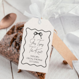 Black Bow Sie bindet den Geist des Brautparty Geschenkanhänger