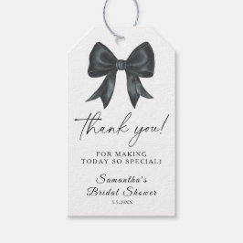 Black Bow Sie bindet den Knoten Bridal Danke Geschenkanhänger