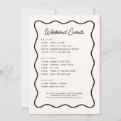 Black Bow Sie bindet den Knoten-Junggeselinnen-Abs Einladung (Rückseite)