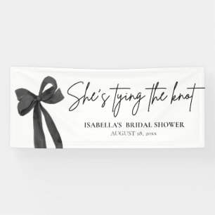 Black Bow - Sie heiratet: Brautparty Banner
