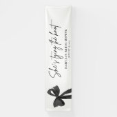 Black Bow - Sie heiratet Brautparty Banner (Vertikal)