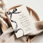 Black Bow Sweet 16 Geburtstag Einladung