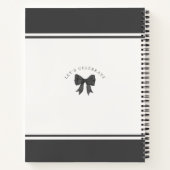 Black Bow Sweet 16 Letters to Birthday Girl Notizblock (Rückseite)