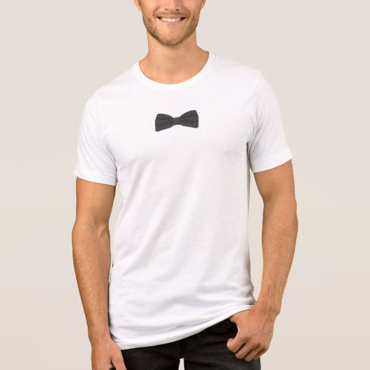 Black Bow Tie – Classic Formal Fashion Tri-Blend Shirt (Vorderseite)