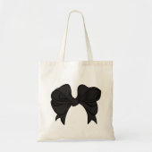 Black Bow Tote Bag Tragetasche (Vorne)