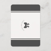 Black Bow Tying the Knoten Registry Einladung einf (Rückseite)