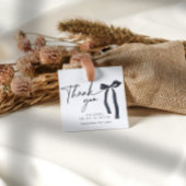 Black Bow Vielen Dank Brautparty Gothic Gefallen Geschenkanhänger