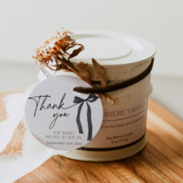 Black Bow Vielen Dank Brautparty Gothic Gefallen Geschenkanhänger