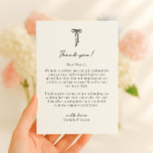 Black Bow, wedding thank you card Dankeskarte