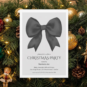 Black Bow Weihnachtsfeier Einladung