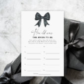 Black Bow Wie alt war die Braut, um Spiel zu werde