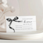 Black Bow Wie viele Kisses Showspielkarte Platzkarte