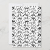 Black Bows Ghost Baby Dusche Einladung (Rückseite)