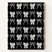 Black Bows Photo Graduation Guest Book Notizblock (Rückseite)