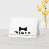 Black Bowtie Baby Dusche Danke Karte (Gelbe Blume)
