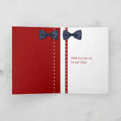 Black Bowtie Birthday Card Karte (Innenseite)