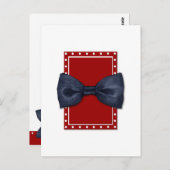 Black Bowtie Postkarte (Vorne/Hinten)