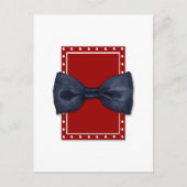 Black Bowtie Postkarte (Vorderseite)