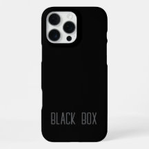 Black Box - Typografie-Einzelfall