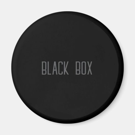 Black Box - Typografie Magnet (Vorne)