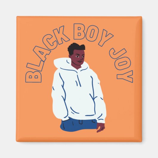 Black Boy Joy Magnet (Vorne)
