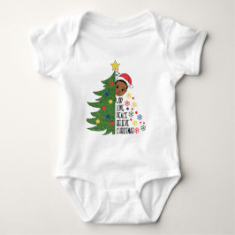 Black Boy Melanin Boys Weihnachts Weihnachts-Weihn Baby Strampler