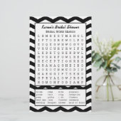 Black Brautparty Showroom Word Search Game (Stehend Vorderseite)