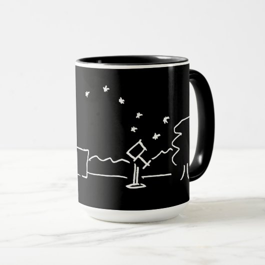 Black Breckland Astro Tasse (ohne Text) (VorderseiteRechts)