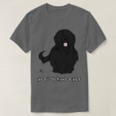 Black Briard Ja Augen T-Shirt (Design vorne)