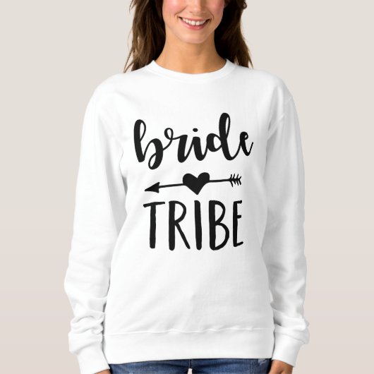 Black Bribe Tribe Junggeselinnen-Abschied Sweatshi Sweatshirt (Vorderseite)