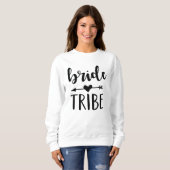 Black Bribe Tribe Junggeselinnen-Abschied Sweatshi Sweatshirt (Vorne ganz)