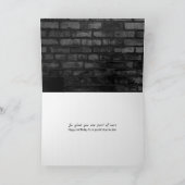 Black Brick Birthday for Son-in-law card Karte (Innenseite)
