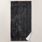 Black Brick Design Beach Handtuch (Vorderseite)