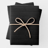 Black Brick Wall Print Geschenkpapier Set (Beispiel)