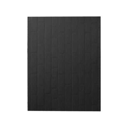 Black Brick Wall Print Notizblock (Rotiert)