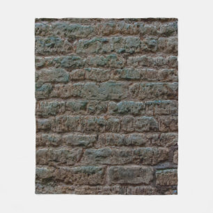 Black Brick Wall Textureabstract, Architektur, ba Fleecedecke