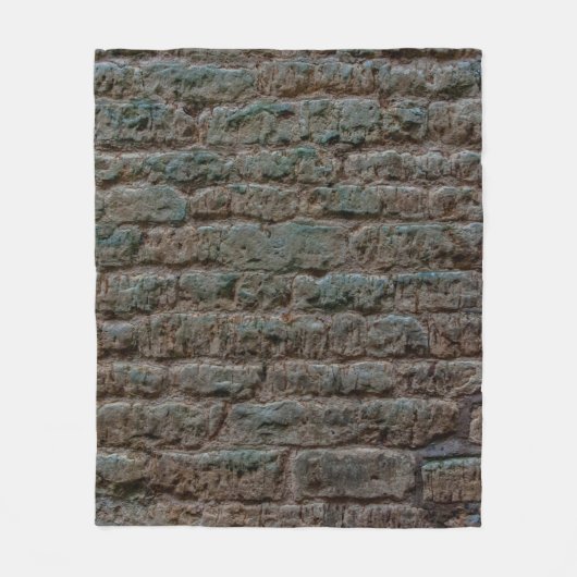 Black Brick Wall Textureabstract, Architektur, ba Fleecedecke (Vorderseite)